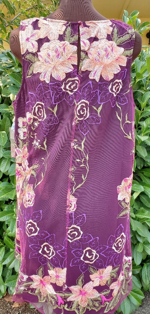 BEIGE BY ECI EMBROIDERED DRESS SIZE XL - Picture 5 of 8